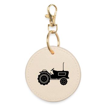 tracteur - Porte-clés rond - huître - Devant
