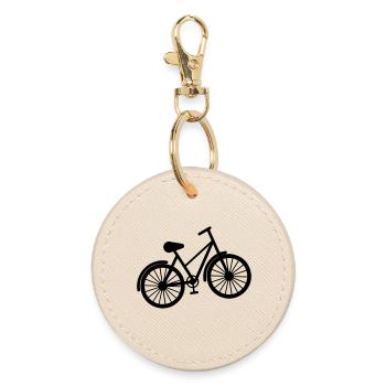 bicycle - Round Keyring - oyster - Front