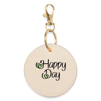 Happy Day - Porte-clés rond - huître - Devant