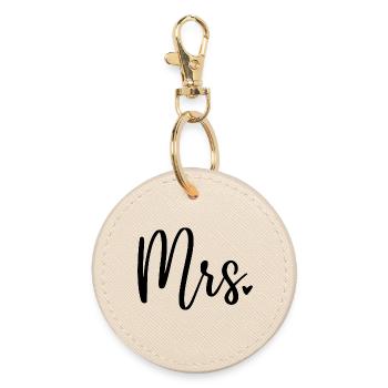 Mrs. Design Wedding Wedding - Round Keyring - oyster - Front