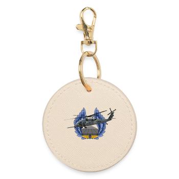 UH-60 Black Hawk - Round Keyring - oyster - Front
