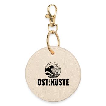 OstseeKueste Shirts 04 - Runder Schlüsselanhänger - Auster - Vorne