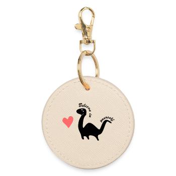 Croyez en vous-même - Porte-clés rond - huître - Devant