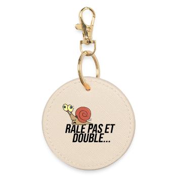 Arrete De Raler Rale pas et double véhicule humour - Porte-clés rond - huître - Devant