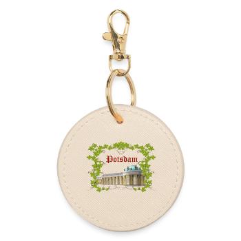 Potsdam - Round Keyring - oyster - Front