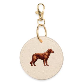 Chesapeake Bay Retriever - Runder Schlüsselanhänger - Auster - Vorne