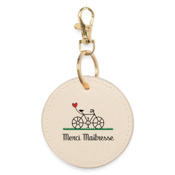 MAÎTRESSE. MERCI. MERCI MAÎTRESSE - Porte-clés rond - huître - Devant