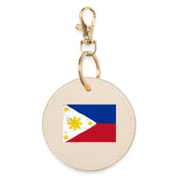 Flag of the Philippines – a symbol of unity - Round Keyring - oyster - Front