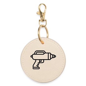 Water Gun - Round Keyring - oyster - Front