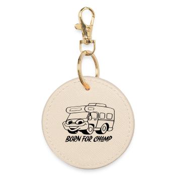 Born for Champions - Round Keyring - oyster - Front