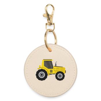 tracteur - Porte-clés rond - huître - Devant