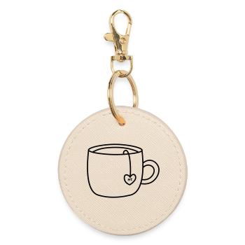 HT logo Tasse_Transparent - Porte-clés rond - huître - Devant