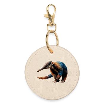 Ameisenbär Tamandua Anteater Große Ameisenbären - Runder Schlüsselanhänger - Auster - Vorne
