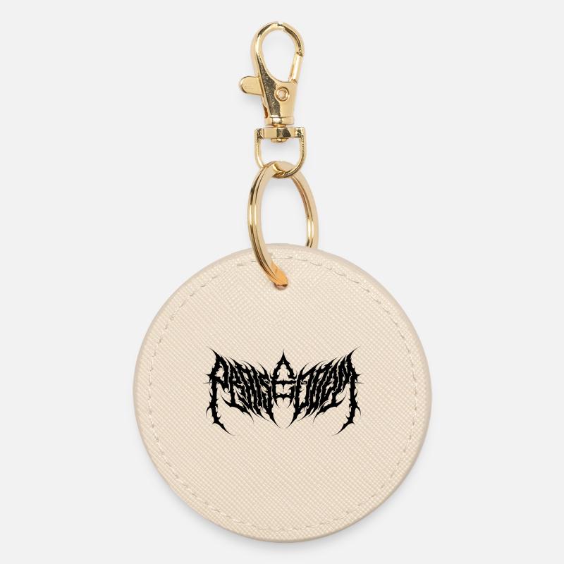 Praise Doom - black - Round Keyring - oyster