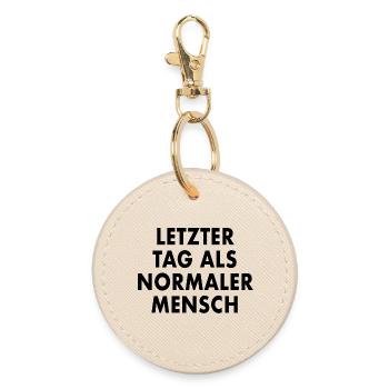 LETZTER_TAG_ALS_NORMALER_MENSCH - Porte-clés rond - huître - Devant