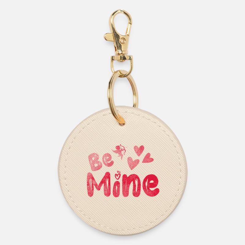 be_mine - Runder Schlüsselanhänger - Auster