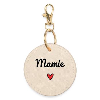 GRANNY. MOM. GRANDMA. MOTHER'S DAY - Round Keyring - oyster - Front