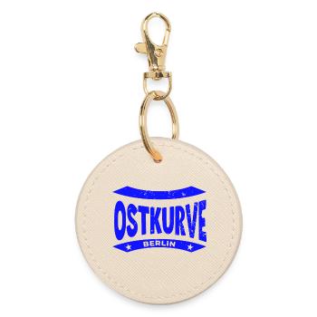 Berlin Stadion Ostkurve, Hoodie, Shirt, Mütze - Runder Schlüsselanhänger - Auster - Vorne
