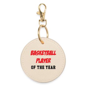 joueur de Basket de l'Année - Porte-clés rond - huître - Devant