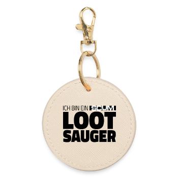 LOOTSAUGER 1.0 - Round Keyring - oyster - Front