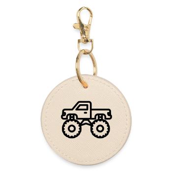 monster truck - Porte-clés rond - huître - Devant