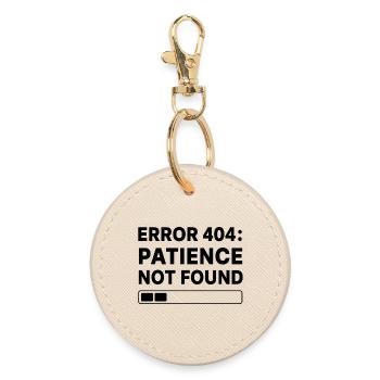 Erreur 404 : page non trouvée art de frappe - Porte-clés rond - huître - Devant