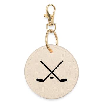 hockey - Runder Schlüsselanhänger - Auster - Vorne