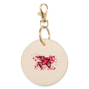 Dove of peace in the blood - Round Keyring - oyster - Front
