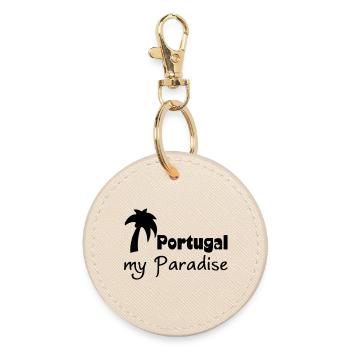 Portugal Paradise - Round Keyring - oyster - Front