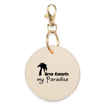 Gran Canaria Paradise - Round Keyring - oyster - Front