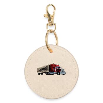 Truck - Runder Schlüsselanhänger - Auster - Vorne