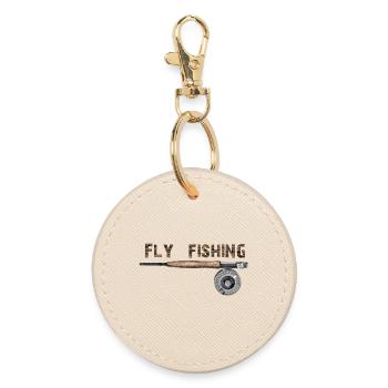 Fly fishing - Round Keyring - oyster - Front