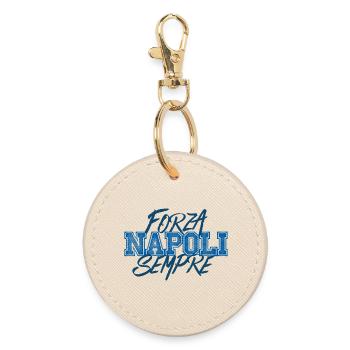 Forza Napoli Always - Round Keyring - oyster - Front