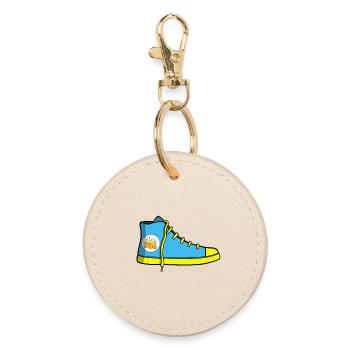 Sports shoes - Round Keyring - oyster - Front