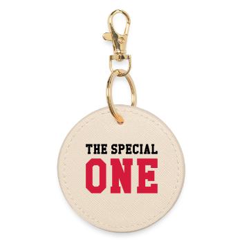 The Special One - Round Keyring - oyster - Front