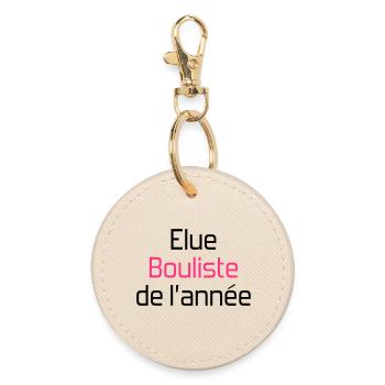 Petanque / Boules / Sport / Spiel - Runder Schlüsselanhänger - Auster - Vorne