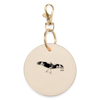 HGWild - Red Kite - Round Keyring - oyster - Front