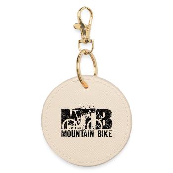 Mountain bike - Round Keyring - oyster - Front