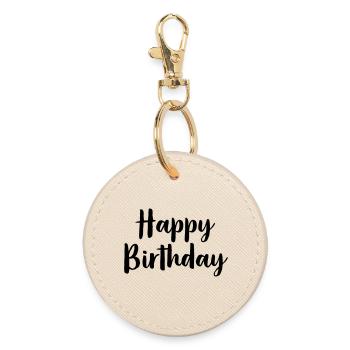 Joyeux anniversaire - Porte-clés rond - huître - Devant