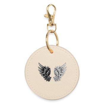 Angelwings YingYangAngel Wings - Porte-clés rond - huître - Devant
