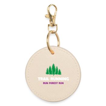 Course à pied - Run Forest Run - Porte-clés rond - huître - Devant