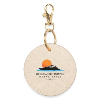 Home port Monaco - Round Keyring - oyster - Front