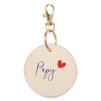 GRANDPA. DAD. FATHER'S DAY. HAPPY FATHER'S DAY - Round Keyring - oyster - Front