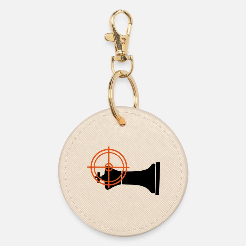 Échec et mat mentant - Porte-clés rond - huître