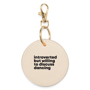 Dance - Round Keyring - oyster - Front