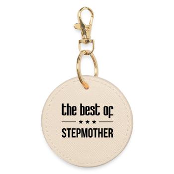 Best Mother-in-Law in the World - Round Keyring - oyster - Front