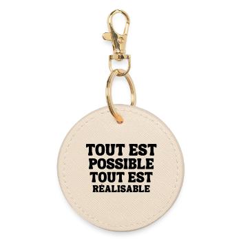 tout est possible, tout est réalisable - Porte-clés rond - huître - Devant