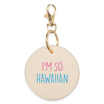 I'M SO HAWAIIAN - Runder Schlüsselanhänger - Auster - Vorne