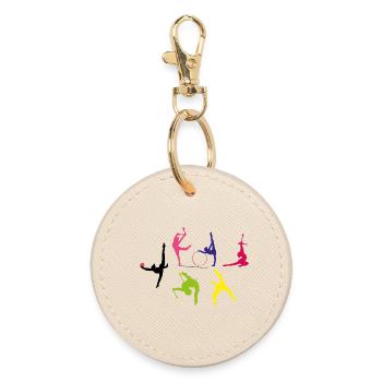 Gymnastique rythmique - Porte-clés rond - huître - Devant