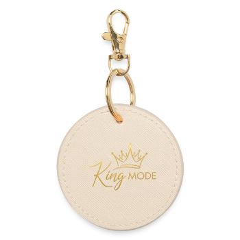 Couronne Royale Élégante - Porte-clés rond - huître - Devant